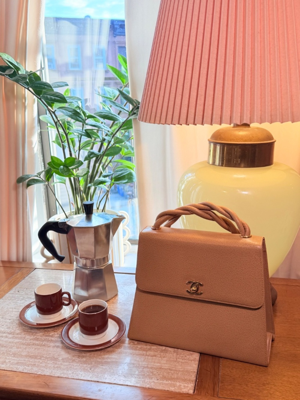Chanel Vintage Matelassé Caviar Crossbody — Beige - Picture 2 of 16